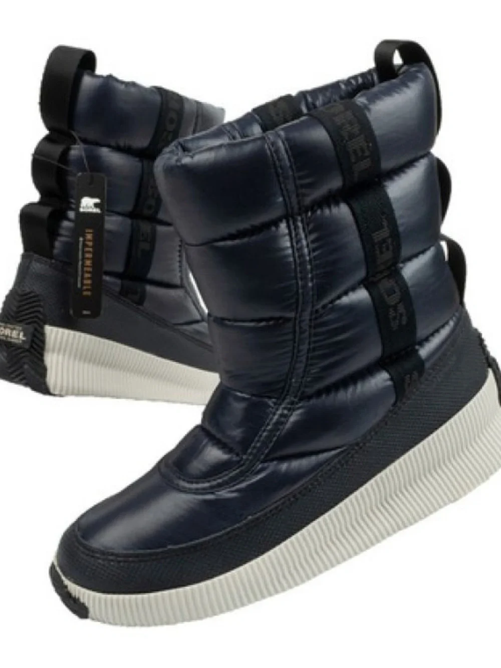 Sorel Women’s Out N About Puffy Winter Boots Navy Size 7